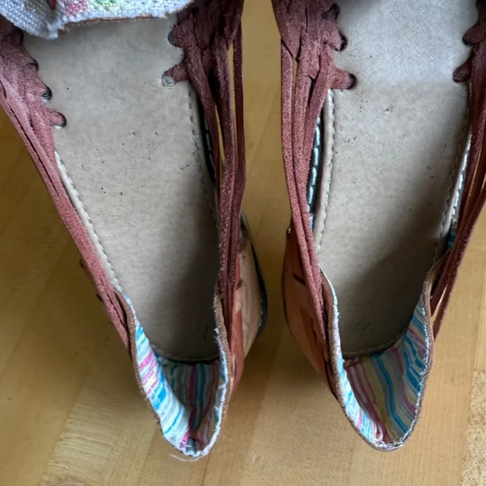 Frida Kahlo 🇲🇽 🎨 Huaraches Leather Espadrilles Shoes Made in Mexico